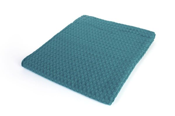 DIMcol Κουβέρτα Πικέ bebe Μονόχρωμη 325 gr/m² 85x110 Petrol 100% Cotton