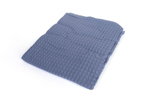 DIMcol Κουβέρτα Πικέ bebe Μονόχρωμη 325 gr/m² 85x110 Classic Blue 100% Cotton