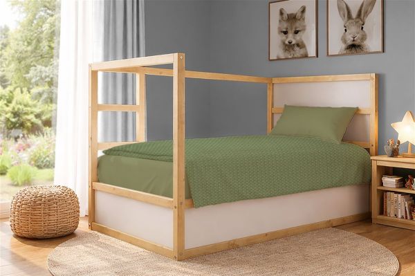 DIMcol Κουβέρτα Πικέ Μονόχρωμη 325 gr/m² 165x270 Olive 100% Cotton