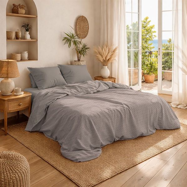 DIMcol Κουβέρτα Πικέ Μονόχρωμη 325 gr/m² 225x270 Elephant 100% Cotton