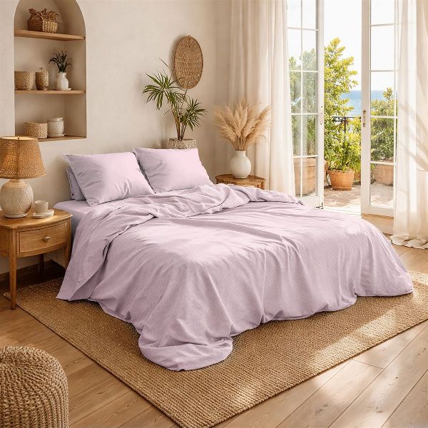 DIMcol Κουβέρτα Πικέ Μονόχρωμη 325 gr/m² 225x270 English Rose 100% Cotton