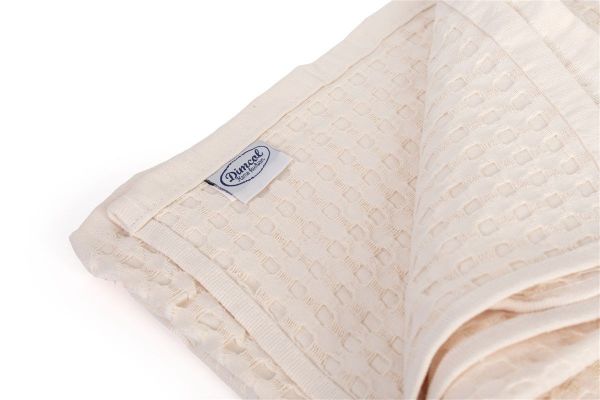 DIMcol Κουβέρτα Πικέ Μονόχρωμη 325 gr/m² 225x270 Ecru 100% Cotton - Image 2