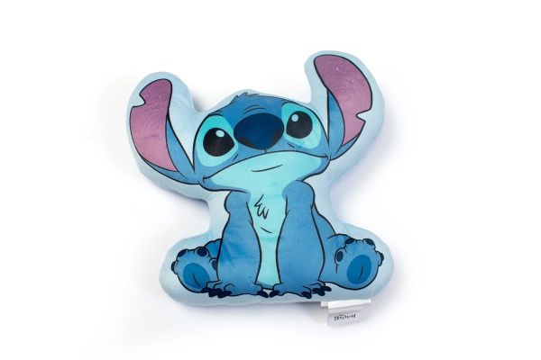 DISNEY DIMcol Μαξιλάρι 3D Disney Home Stitch 350 35 cm Sky Blue 100% Velboa