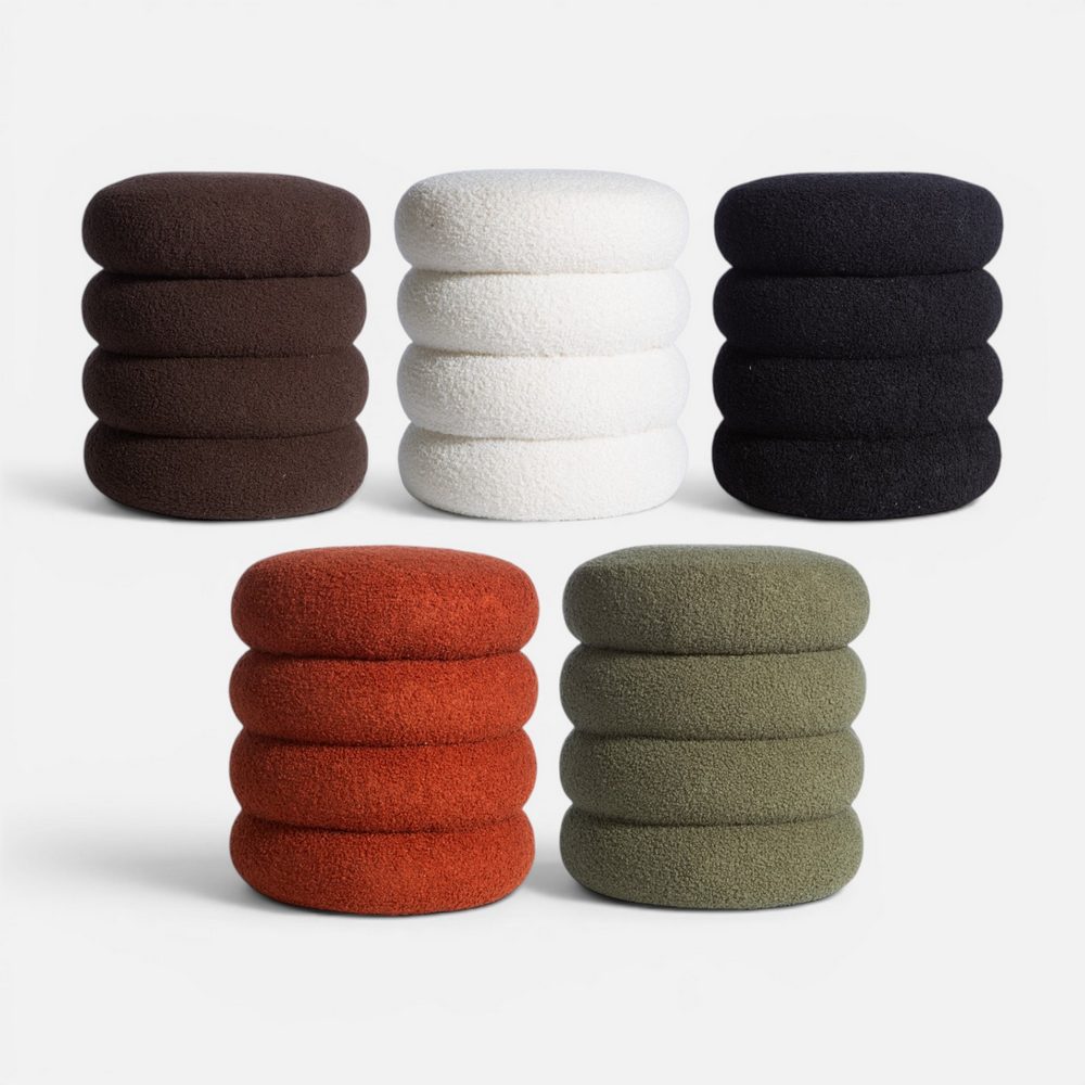 Μπουκλέ Σκαμπό Stool 35X40  Nef Nef Homeware, 100% ΠΟΛΥΕΣΤΕΡΑΣ