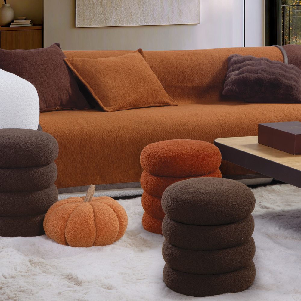 Μπουκλέ Σκαμπό Stool 35X40  Nef Nef Homeware, 100% ΠΟΛΥΕΣΤΕΡΑΣ - Image 2