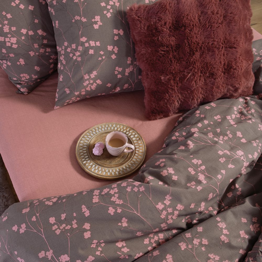 Σετ Σεντόνια Βαμβακερά Μονά με Λάστιχο Floriva  Nef Nef Homeware, 100% ΒΑΜΒΑΚΙ - Image 3