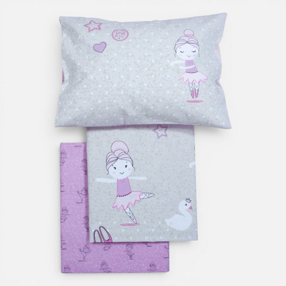Σετ Σεντόνια Κούνιας Βρεφικά Ballerine World Nef Nef Homeware, 100% ΒΑΜΒΑΚΙ - Image 4