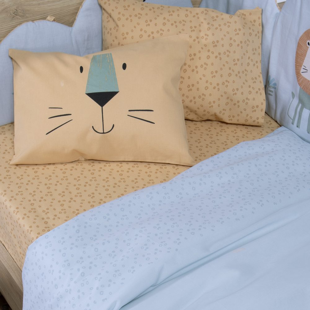 Σετ Σεντόνια Κούνιας Βρεφικά Wild Company Nef Nef Homeware, 100% ΒΑΜΒΑΚΙ - Image 3
