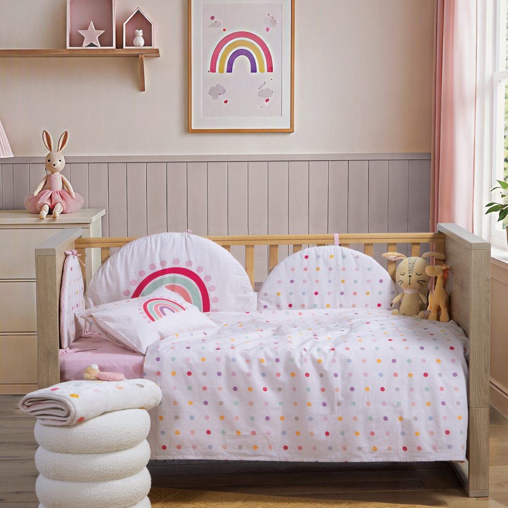 Σετ Σεντόνια Κούνιας Βρεφικά Baby Dots Nef Nef Homeware, 100% ΒΑΜΒΑΚΙ - Image 3