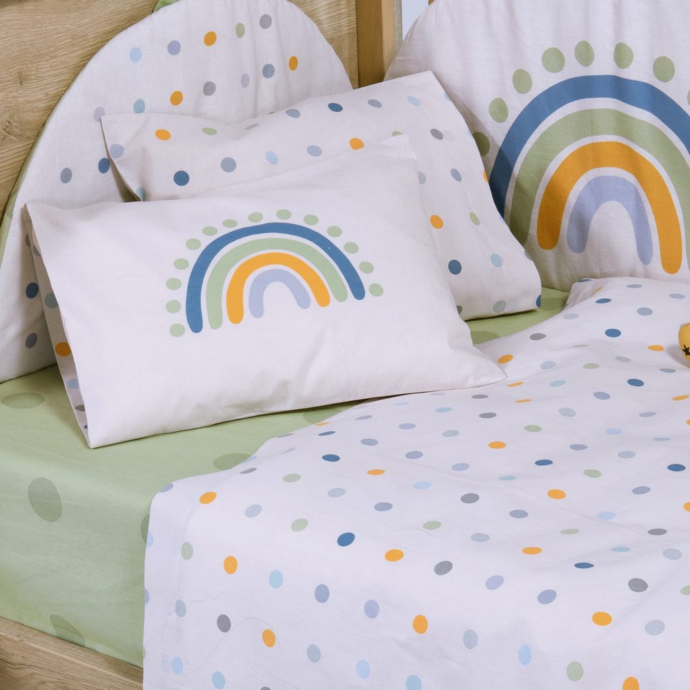 Σετ Σεντόνια Κούνιας Βρεφικά Baby Dots Nef Nef Homeware, 100% ΒΑΜΒΑΚΙ - Image 4