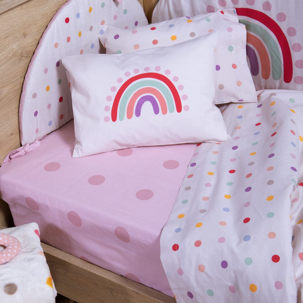 Σετ Σεντόνια Κούνιας Βρεφικά Baby Dots Nef Nef Homeware, 100% ΒΑΜΒΑΚΙ - Image 5