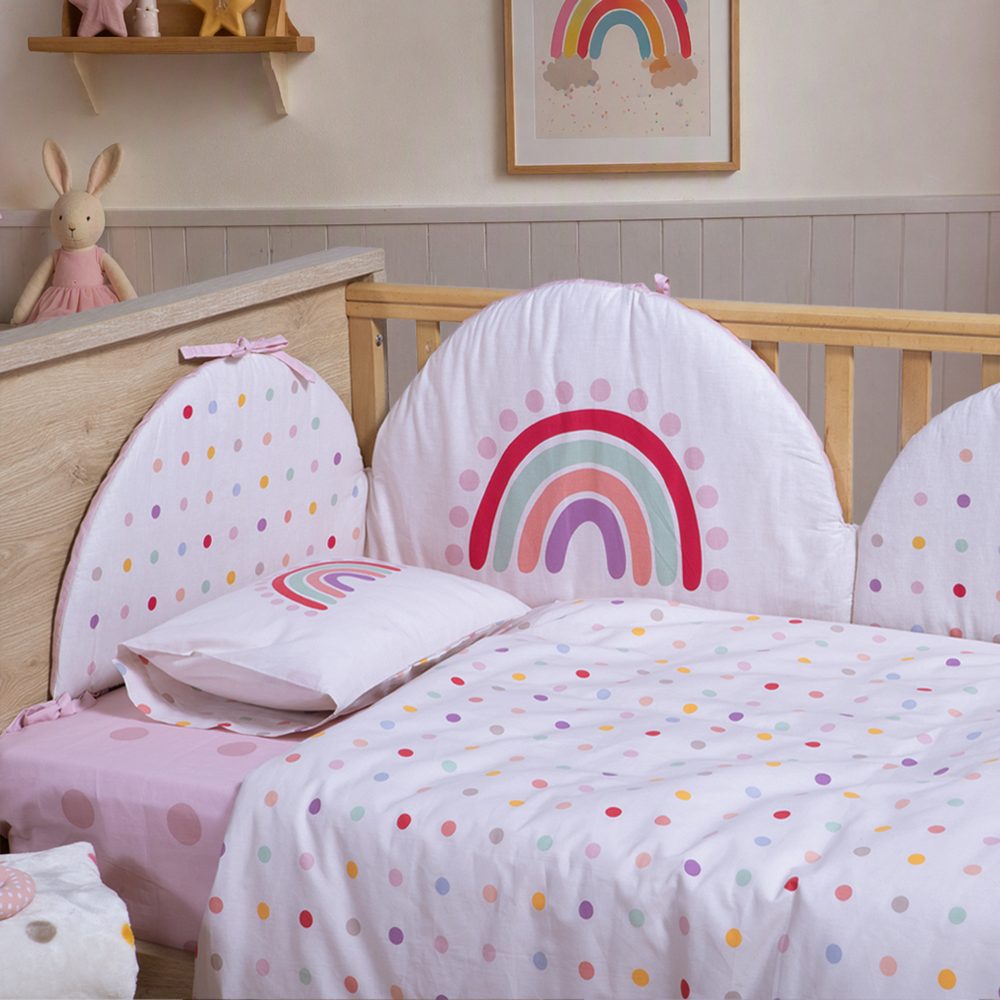 Σετ Σεντόνια Κούνιας Βρεφικά Baby Dots Nef Nef Homeware, 100% ΒΑΜΒΑΚΙ - Image 7