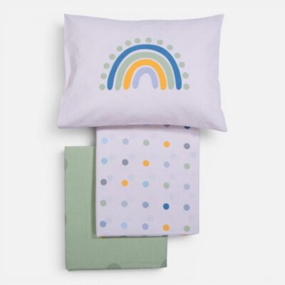 Σετ Σεντόνια Κούνιας Βρεφικά Baby Dots Nef Nef Homeware, 100% ΒΑΜΒΑΚΙ - Image 8