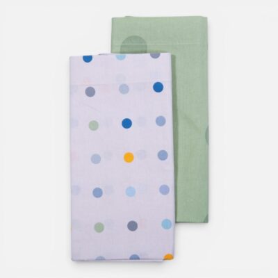 Σετ Σεντόνια Λίκνου Βρεφικά 2τεμ. Baby Dots Nef Nef Homeware, 100% ΒΑΜΒΑΚΙ - Image 4