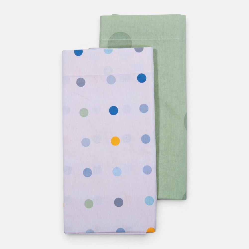Σετ Σεντόνια Λίκνου Βρεφικά 2τεμ. Baby Dots Nef Nef Homeware, 100% ΒΑΜΒΑΚΙ - Image 4