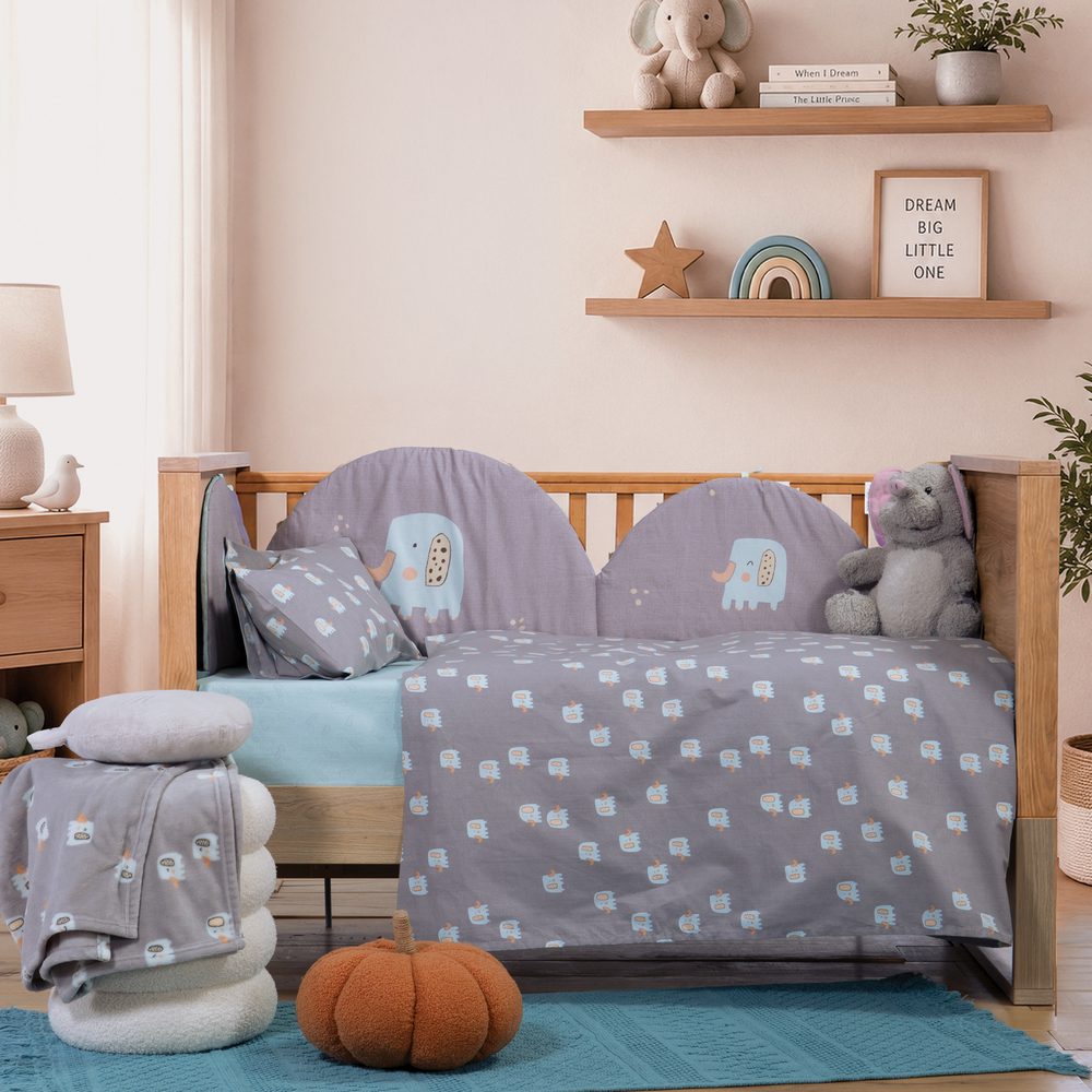 Πάντα Κούνιας Elephants  Nef Nef Homeware, ΥΦΑΣΜΑ:100%BAMB-ΕΣΩΤ:100%ΠΟΛ - Image 2