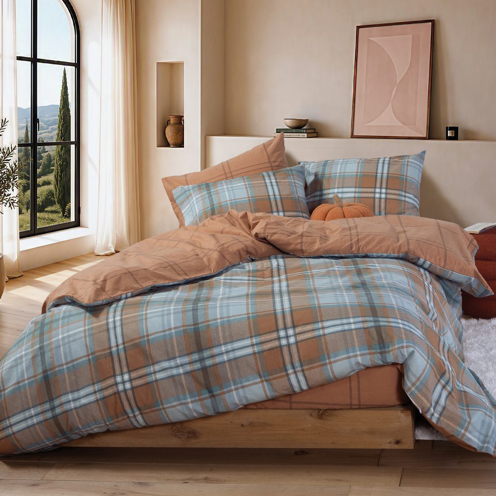 Σετ Σεντόνια Μονά Resten 160x260 Nef Nef Homeware, 100% BAMBAKI