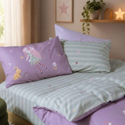 Σετ Σεντόνια Παιδικά Μονά Fairy Tale 170x260 Nef Nef Homeware, 100% BAMBAKI - Image 2