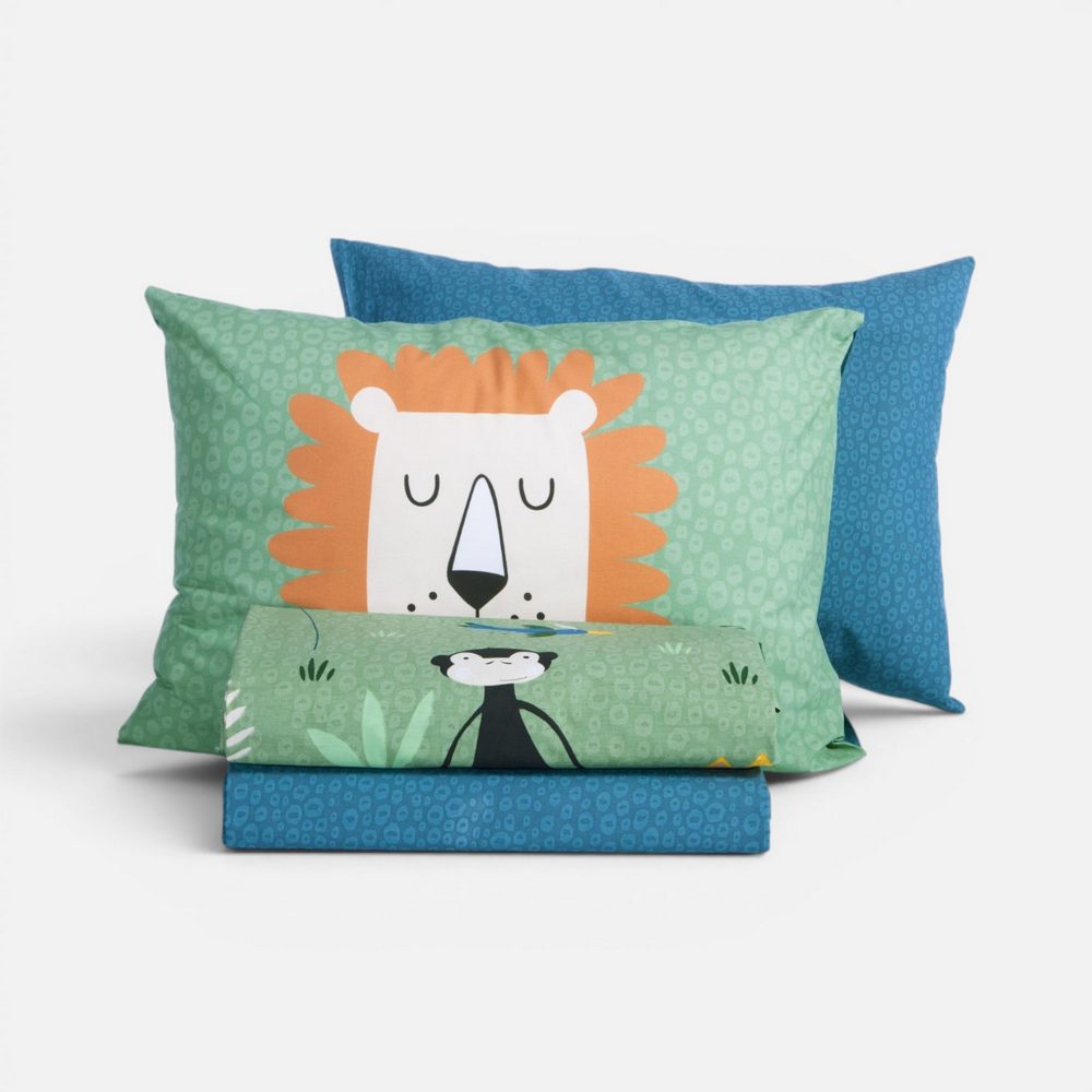 Σετ Σεντόνια Παιδικά Μονά Jungle Mania 170x260 Nef Nef Homeware, 100% BAMBAKI - Image 4