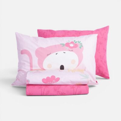 Σετ Σεντόνια Παιδικά Μονά με Λάστιχο Wild & Sweet 170x260 Nef Nef Homeware, 100% BAMBAKI - Image 3