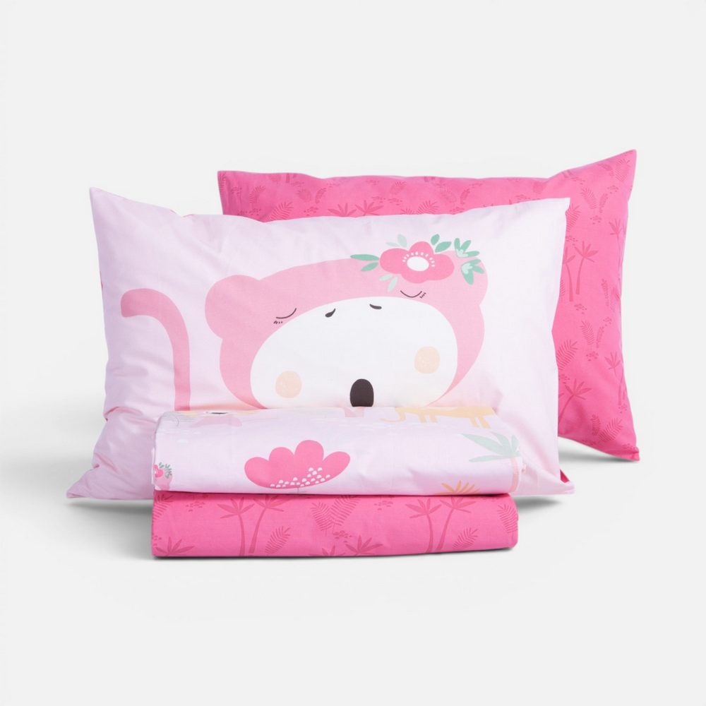 Σετ Σεντόνια Παιδικά Μονά με Λάστιχο Wild & Sweet 170x260  Nef Nef Homeware, 100% BAMBAKI - Image 3