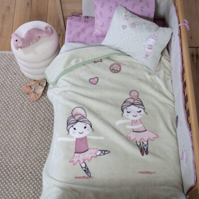 Κουβέρτα Βρεφική Κούνιας Ballerine World 100x140 Nef Nef Homeware, 100% ΠΟΛΥΕΣΤΕΡΑΣ