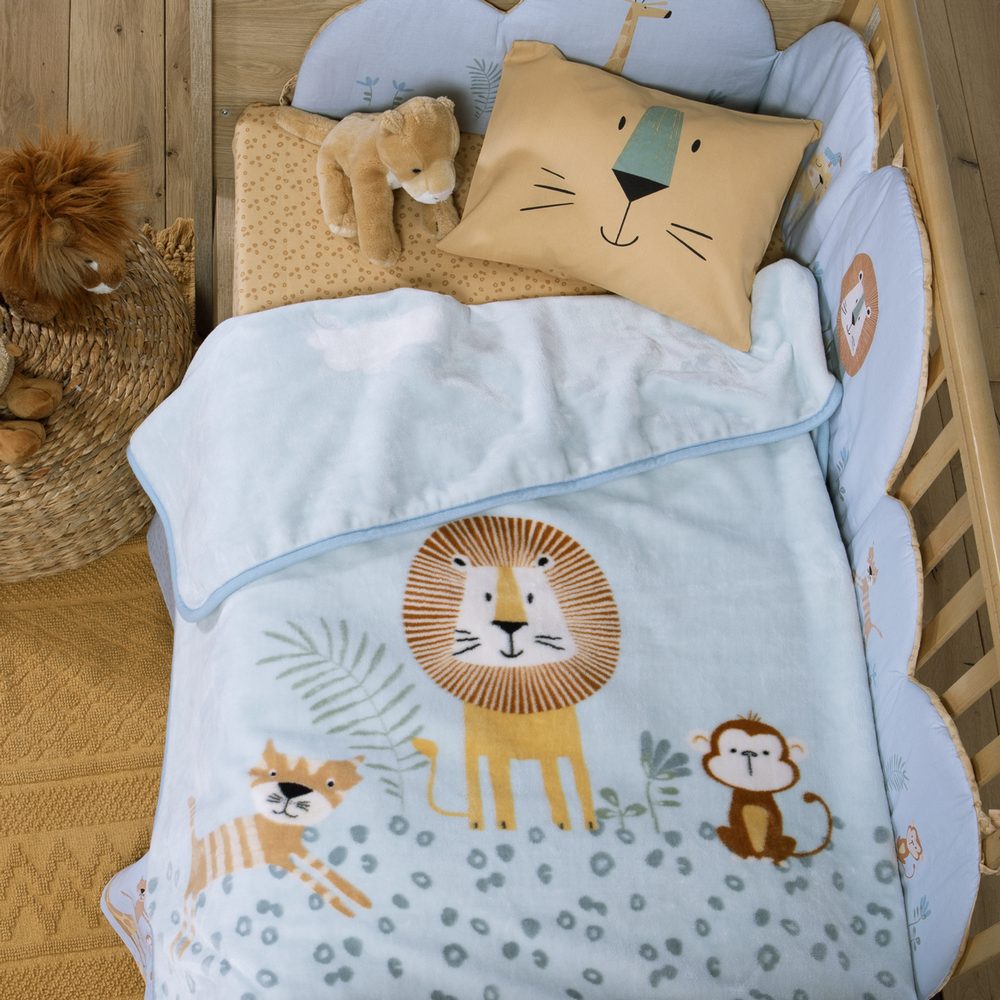Κουβέρτα Βρεφική Κούνιας Wild Company 100x140 Nef Nef Homeware, 100% ΠΟΛΥΕΣΤΕΡΑΣ