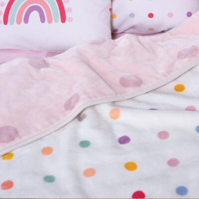 Κουβέρτα Βρεφική Κούνιας Baby Dots Pink 100x140 Nef Nef Homeware, 100% ΠΟΛΥΕΣΤΕΡΑΣ - Image 2