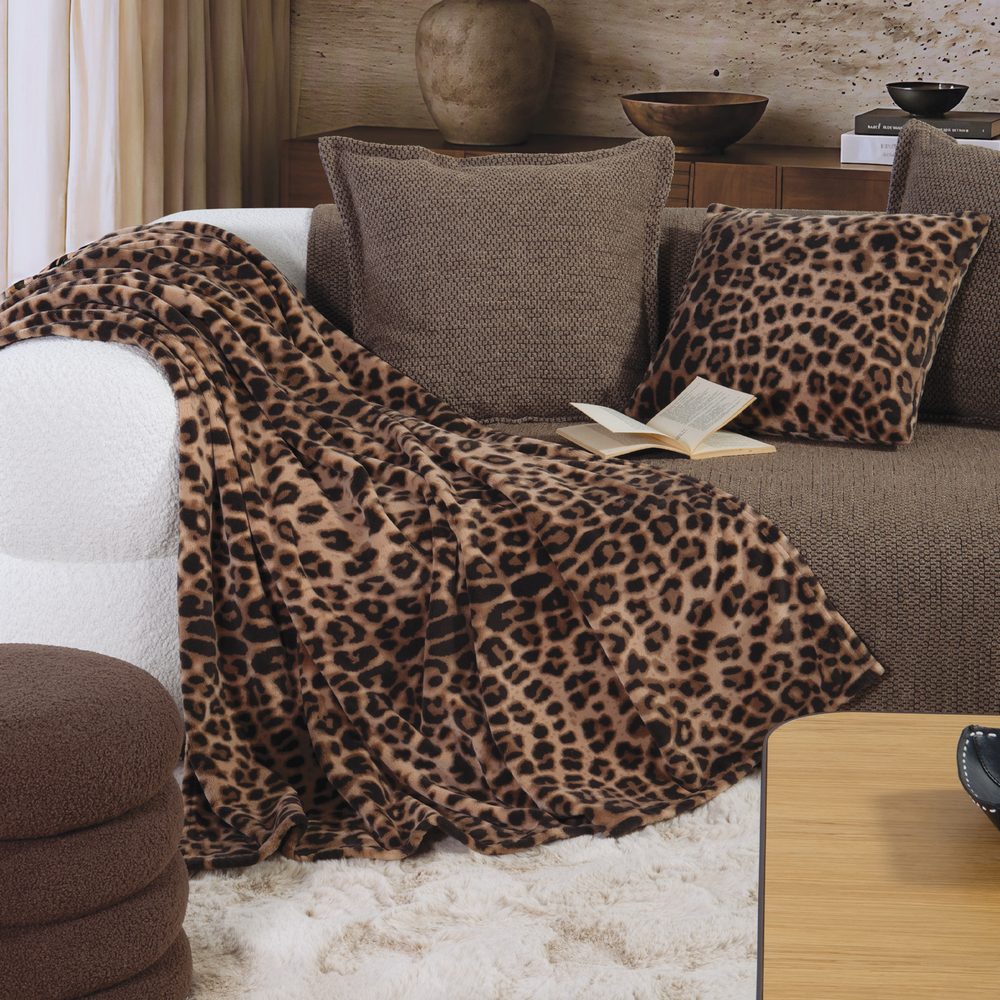 Κουβερτάκι Καναπέ Cheetar 130x180  Nef Nef Homeware, 100% ΠΟΛΥΕΣΤΕΡΑΣ