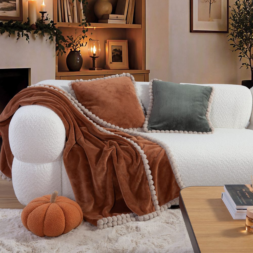 Κουβερτάκι Καναπέ Pompozia 130x180  Nef Nef Homeware, 100% ΠΟΛΥΕΣΤΕΡΑΣ - Image 2