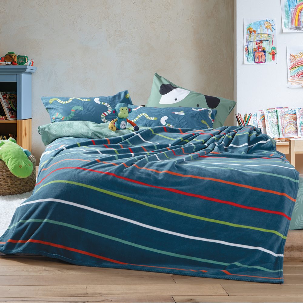 Κουβέρτα Παιδική Fleece Chromatic 160x220 Nef Nef Homeware, 100% ΠΟΛΥΕΣΤΕΡΑΣ