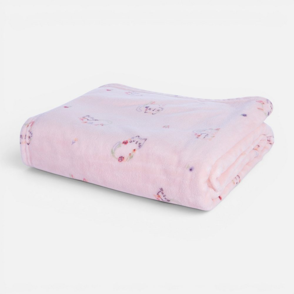 Κουβέρτα Fleece Βρεφική Αγκαλιάς Cats are perfect 75x110 Nef Nef Homeware, 100% ΠΟΛΥΕΣΤΕΡΑΣ - Image 3