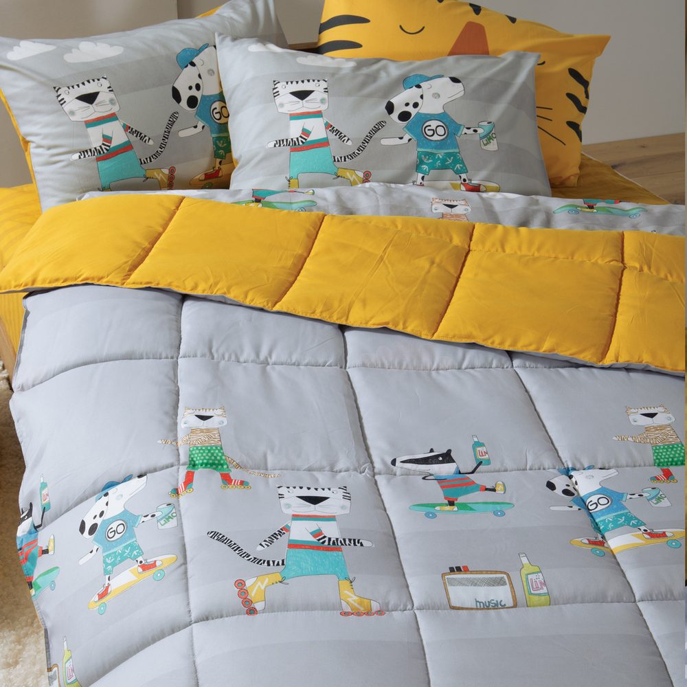 Πάπλωμα Παιδικό Μονό Cool Skating 160x220 Nef Nef Homeware, ΕΞΩΤΕΡΙΚΑ:100% ΜΙΚΡ.-ΕΣΩΤΕΡΙΚΑ:100% ΠΟΛ. - Image 2