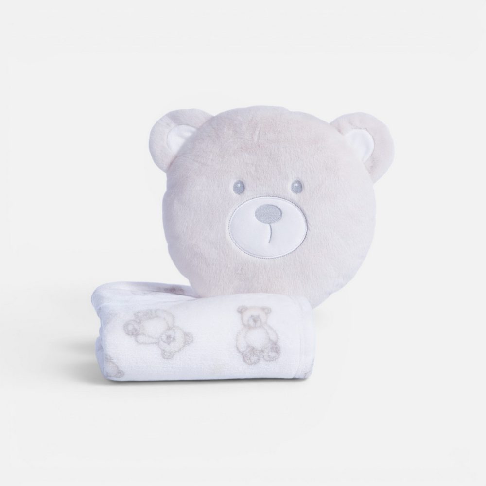 Κουβερτάκι με Μαξιλάρι Βρεφικό Fleece Honey Bear 75x100  Nef Nef Homeware, 100% ΠΟΛΥΕΣΤΕΡΑΣ