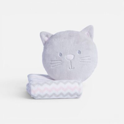 Κουβερτάκι με Μαξιλάρι Βρεφικό Fleece Cat 75x100 Nef Nef Homeware, 100% ΠΟΛΥΕΣΤΕΡΑΣ