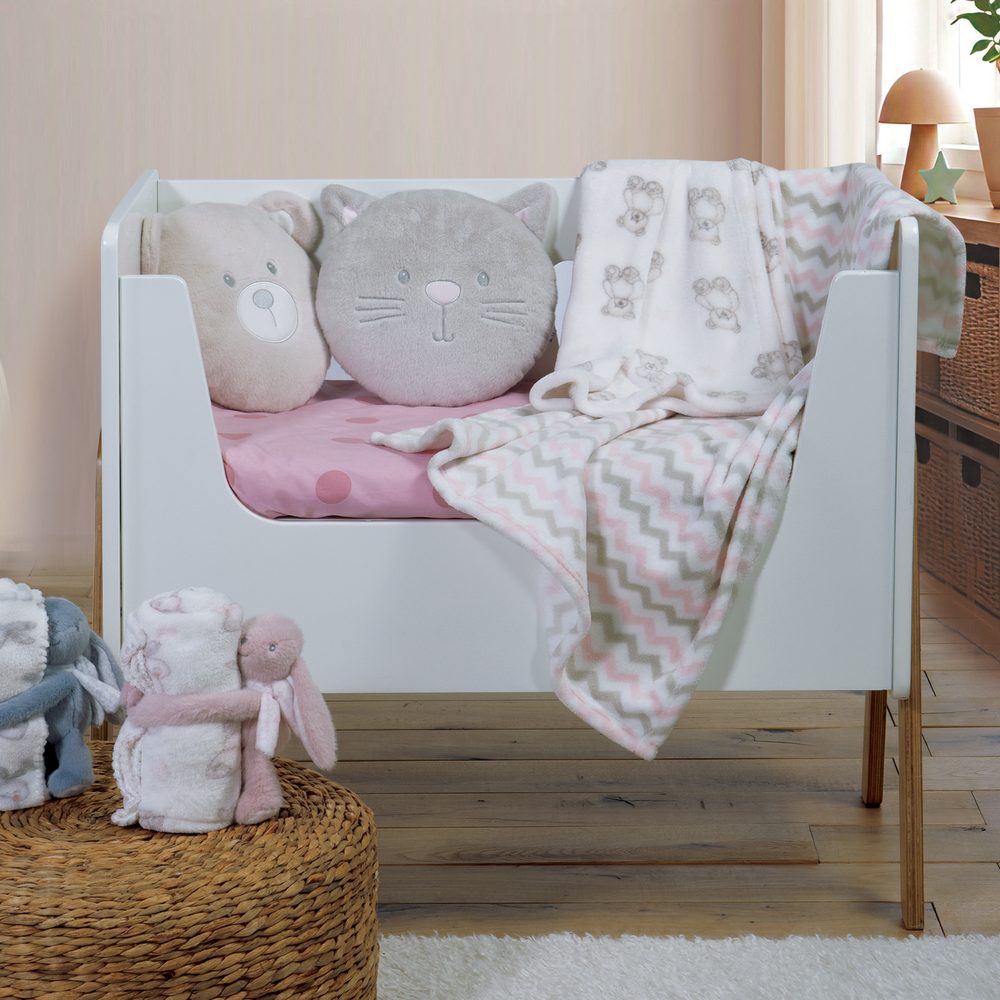 Κουβερτάκι με Μαξιλάρι Βρεφικό Fleece Cat 75x100  Nef Nef Homeware, 100% ΠΟΛΥΕΣΤΕΡΑΣ - Image 2