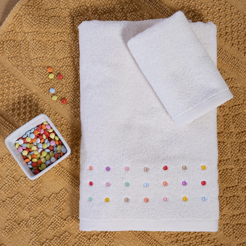 Πετσέτες Βρεφικές Σετ 2τεμ. Dots Nef Nef Homeware, 100% ΒΑΜΒΑΚΙ - Image 3
