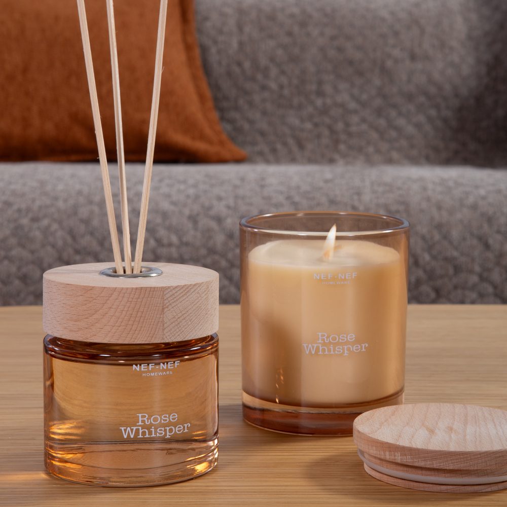 Αρωματικό Κερί Rose Whisper 260gr  Nef Nef Homeware, - Image 3