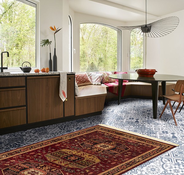 NewPlan ΧΑΛΙ PERSIA 6057 BURGUNDY ΜΕ ΚΡΟΣΣΙ - Image 5