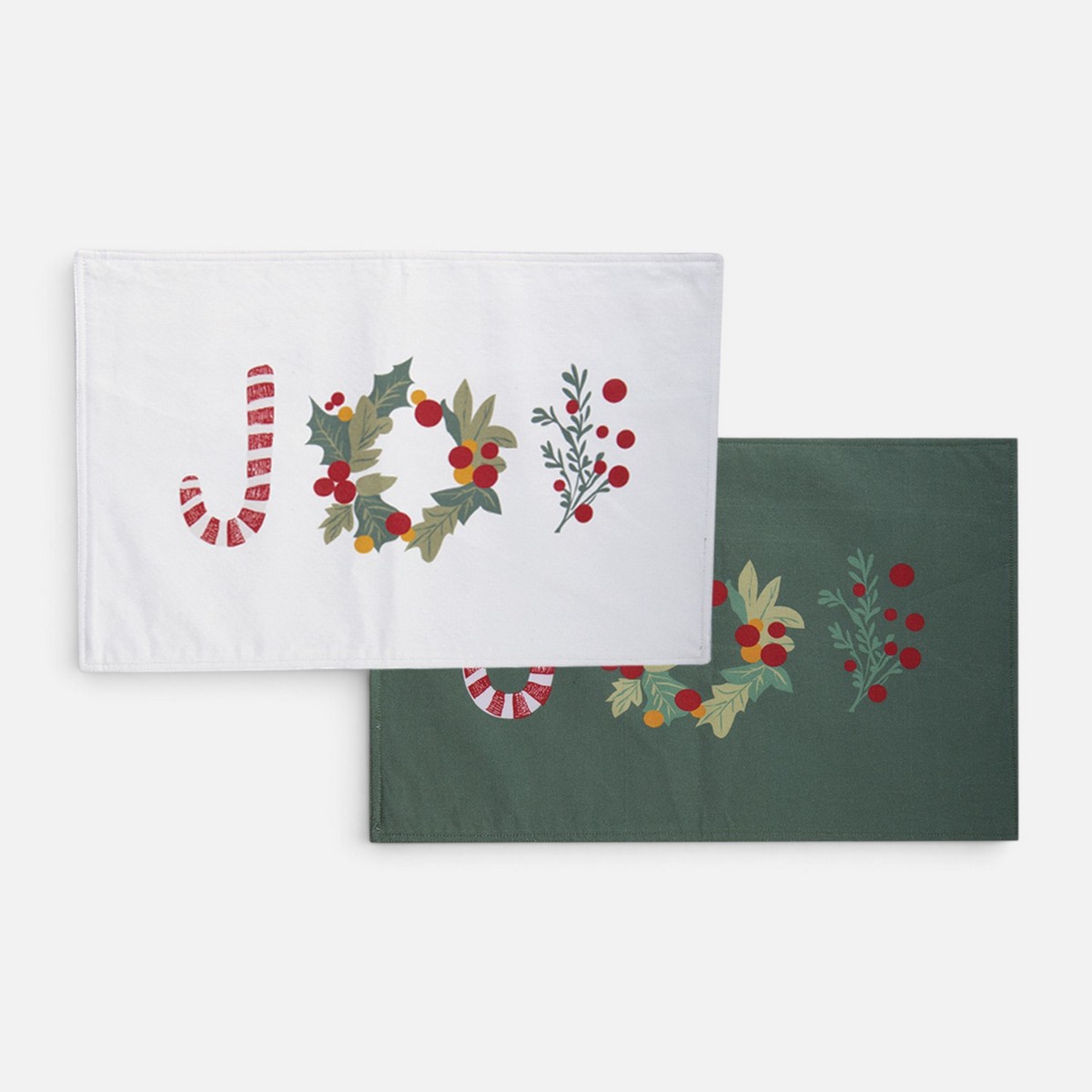 Χριστουγεννιάτικα Σουπλά Joyful 33X48 Nef Nef Homeware, 100% BAMBAKI - Image 2