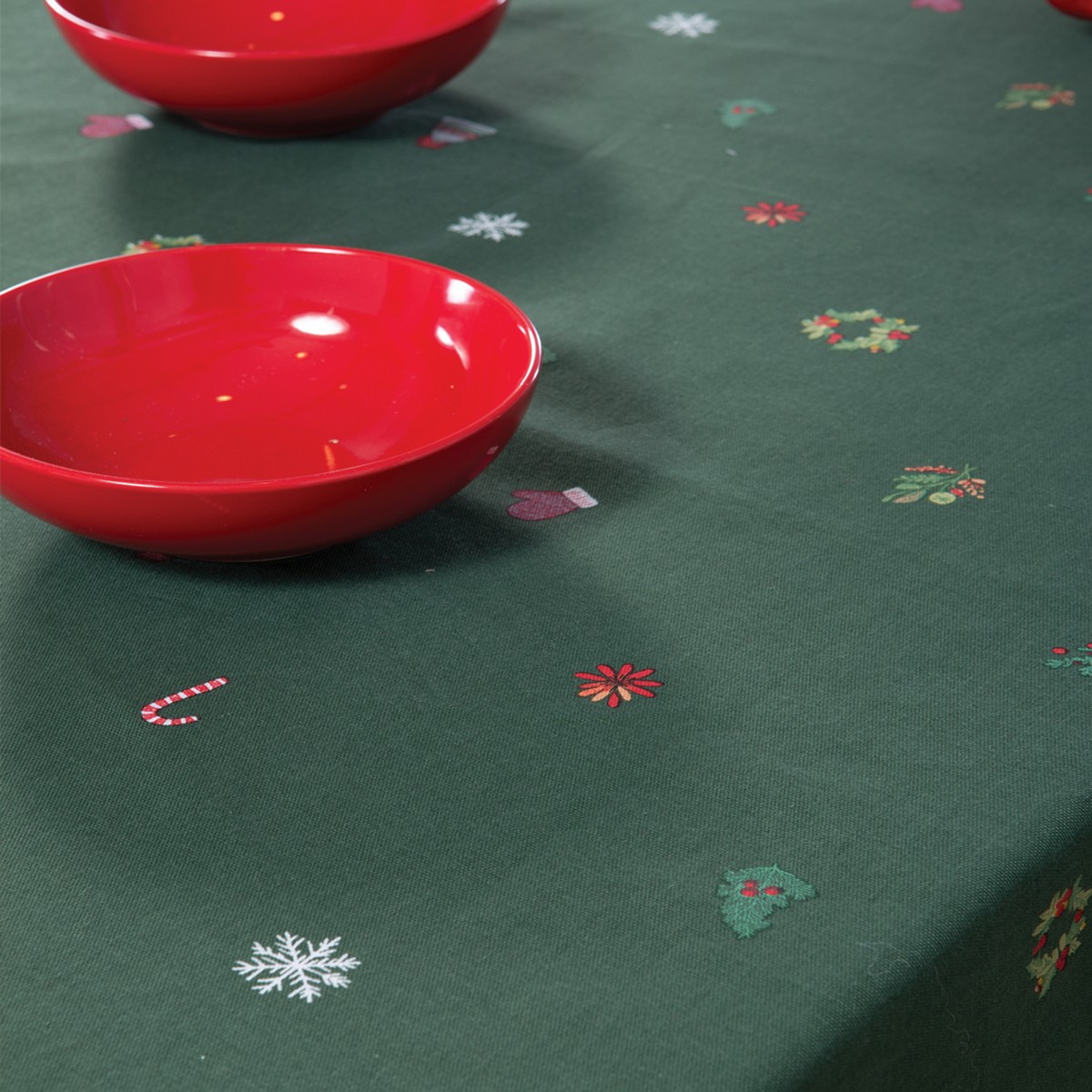 Χριστουγεννιάτικο Τραπεζομάντηλο Joyful 140x180  Nef Nef Homeware, 50% BAMB-50% ΠΟΛ - Image 2
