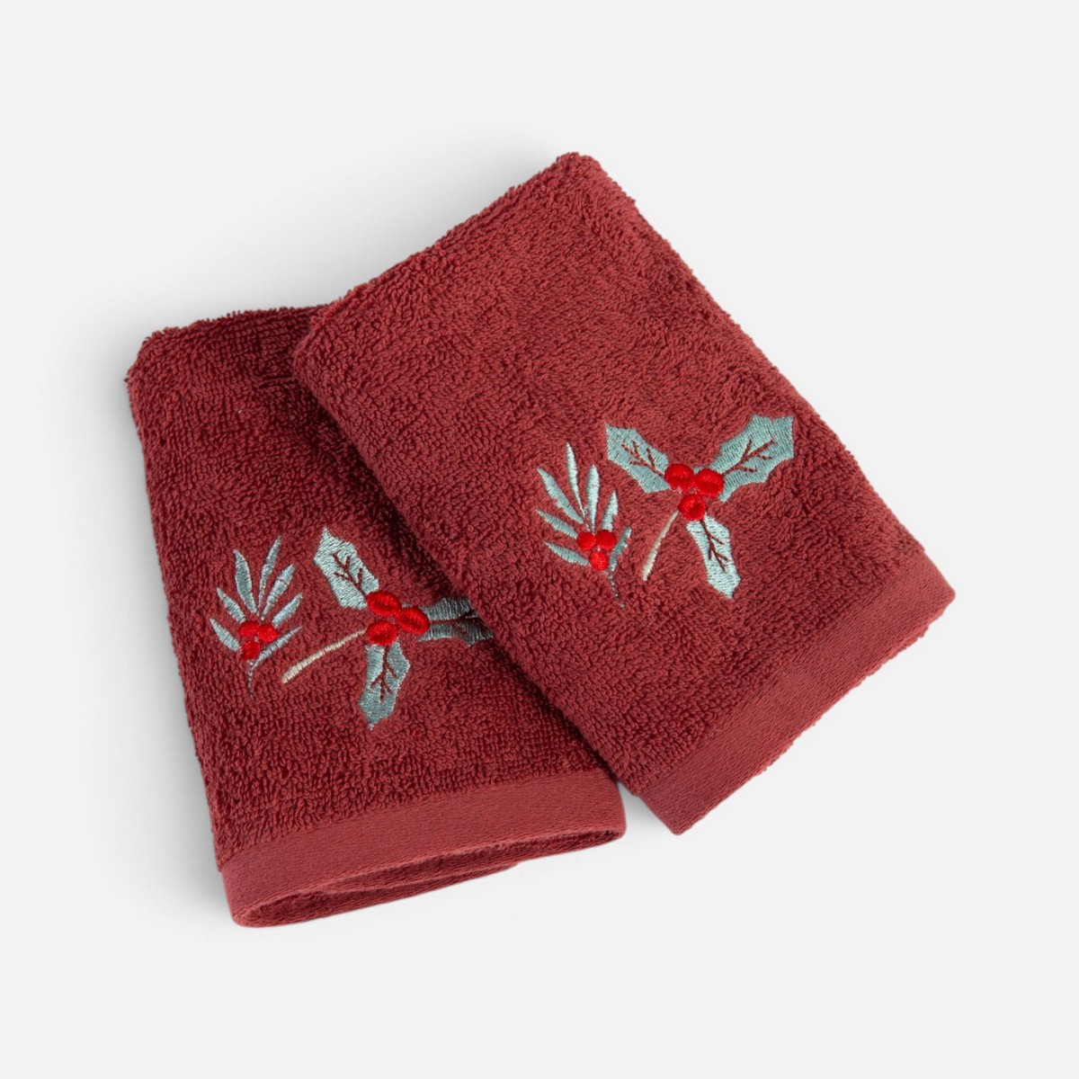 Χριστουγεννιάτικες Πετσέτες Σετ 2τεμ. Spiritus Nef Nef Homeware, 100% BAMBAKI