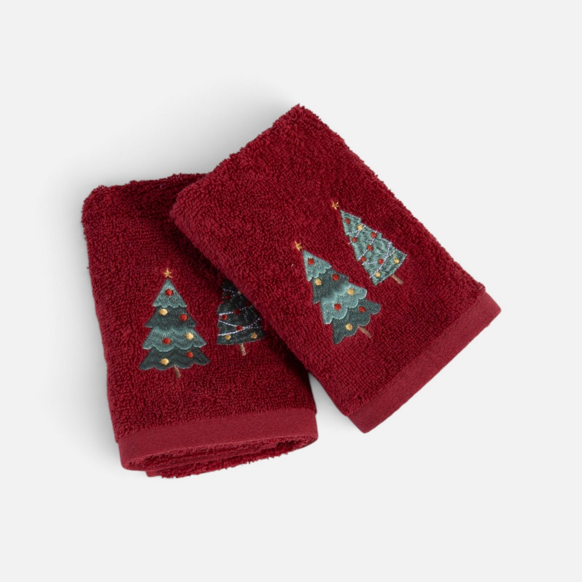Χριστουγεννιάτικες Πετσέτες Σετ 2τεμ. My Christmas Tree Nef Nef Homeware, 100% BAMBAKI