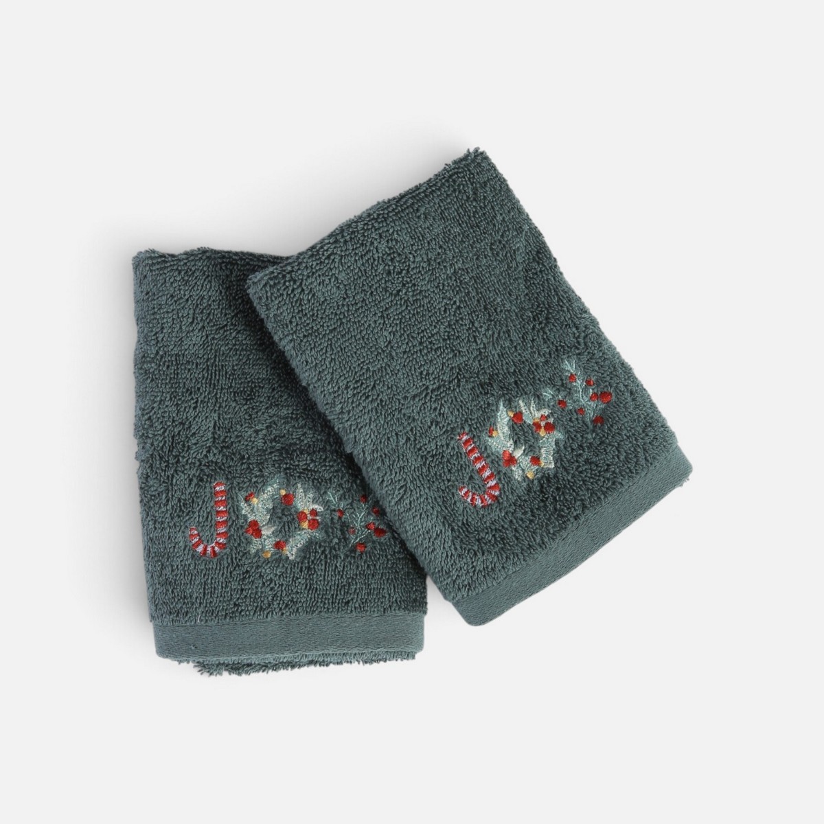 Χριστουγεννιάτικες Πετσέτες Σετ 2τεμ. Joyfull Nef Nef Homeware, 100% BAMBAKI