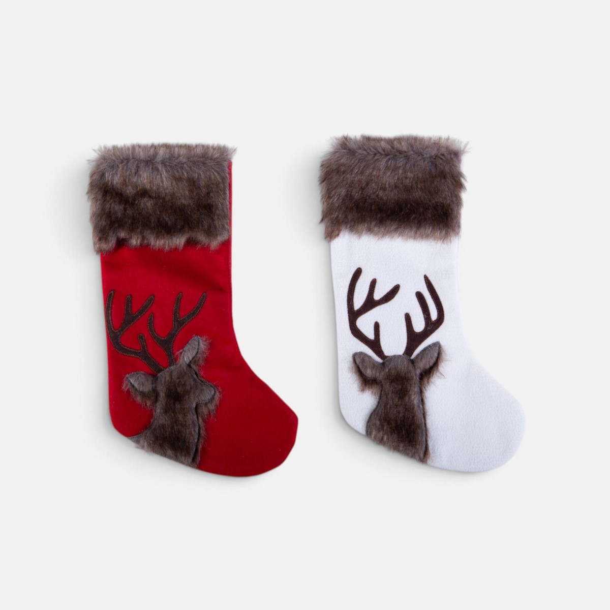 Χριστουγεννιάτικη Κάλτσα Reindeer 16X43 Nef Nef Homeware, 100% ΠΟΛΥΕΣΤΕΡΑΣ - Image 5