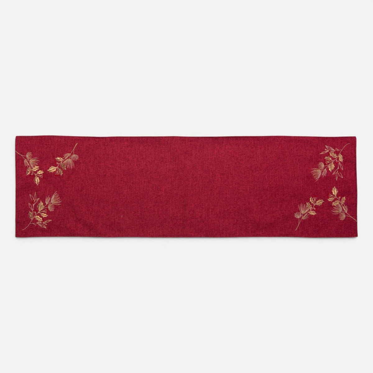 Χριστουγεννιάτικη Τραβέρσα Leaves 40x140 Nef Nef Homeware, 100% ΠΟΛΥΕΣΤΕΡΑΣ - Image 3