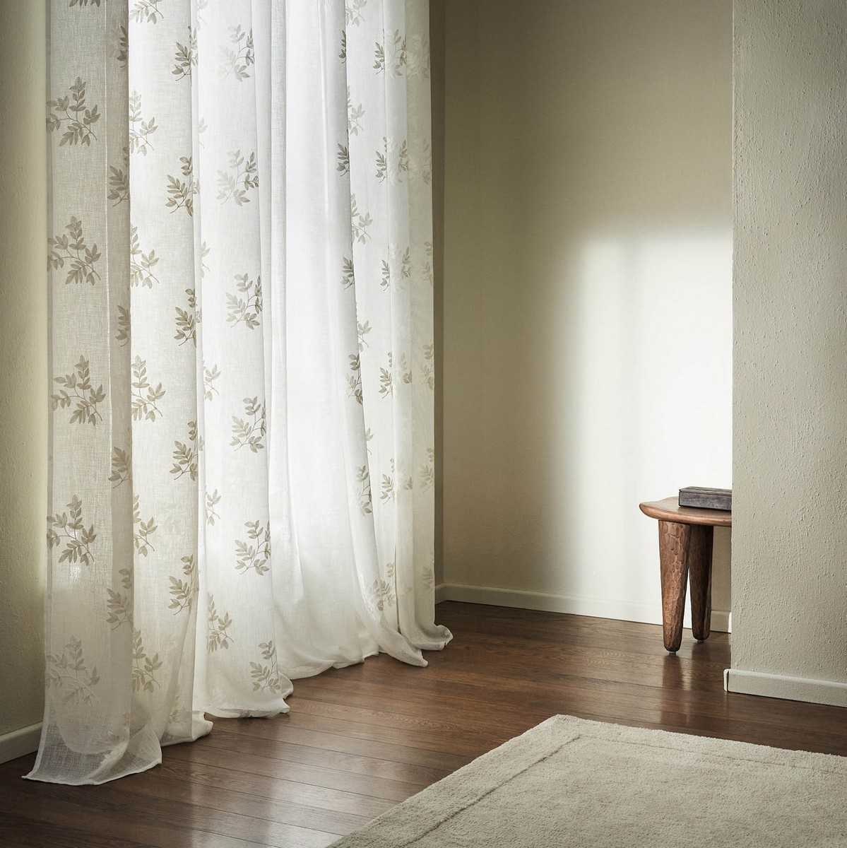 Κουρτίνα με τρουκς 140x280cm GOFIS HOME Leaf Offwhite AW24 532/05 - Image 6
