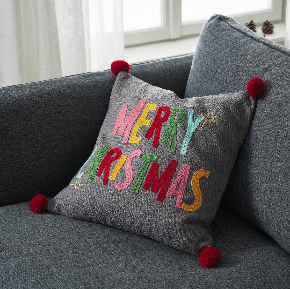 Μαξιλαροθήκη 43x43cm GOFIS HOME Xmas 363