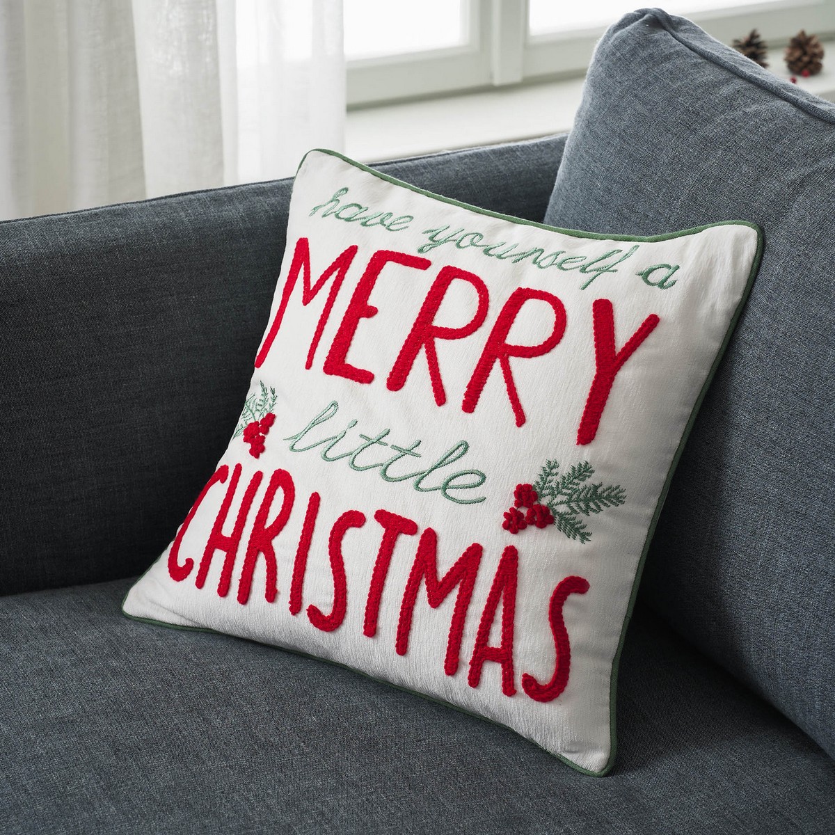 Μαξιλαροθήκη 43x43cm GOFIS HOME Xmas 385