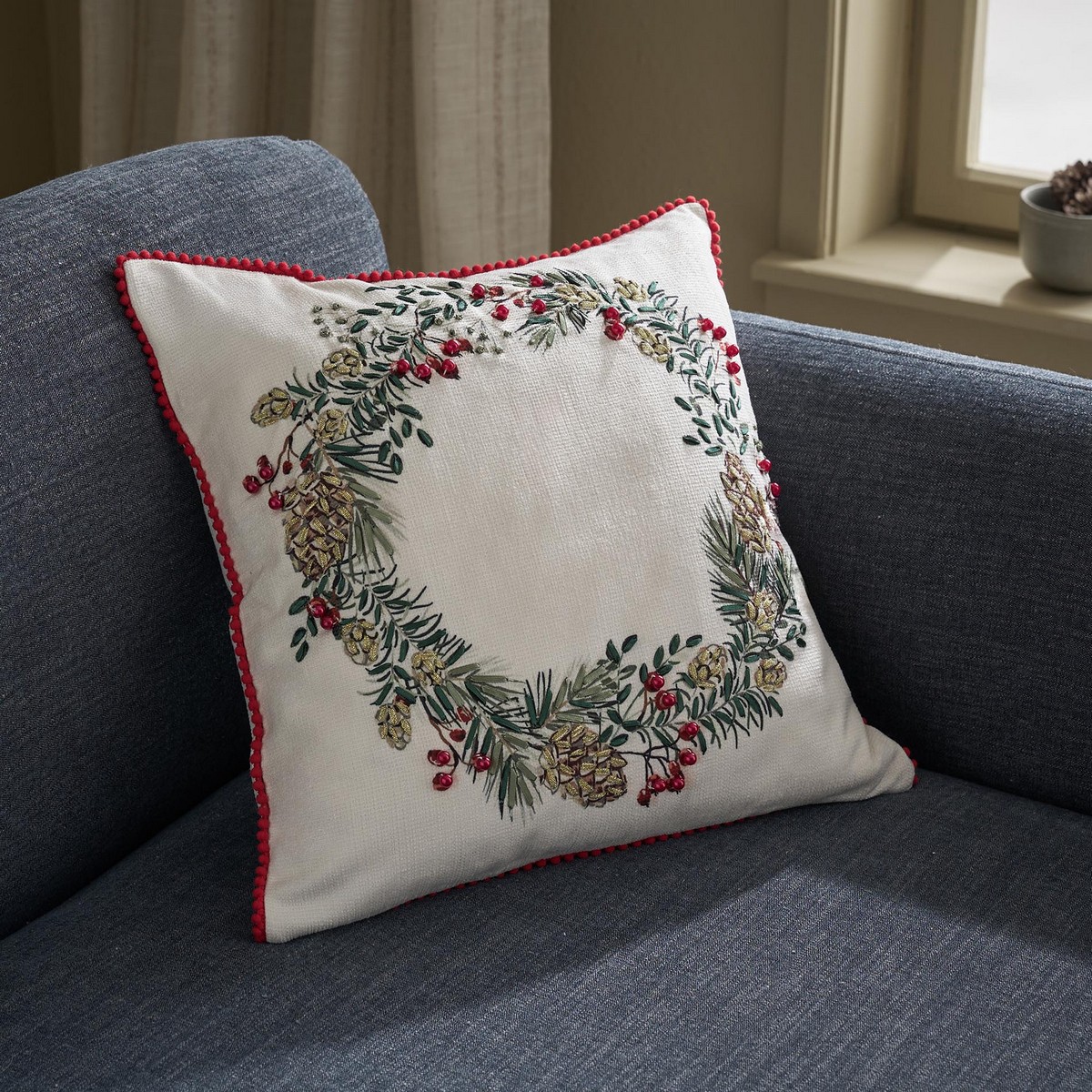 Μαξιλαροθήκη 43x43cm GOFIS HOME Xmas 928